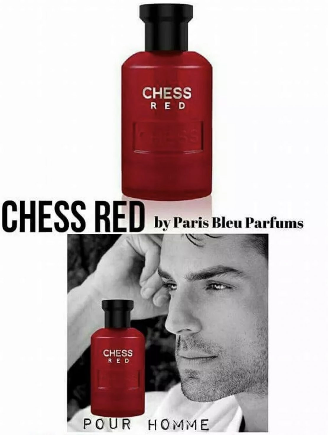 Chess Red by Paris Bleu for Men